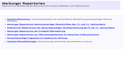 Desktop Screenshot of marburger-repertorien.de